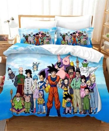 Anime Heroes Bedding Set - Soft, Cozy, Vibrant Design - Perfect For Fans & Kids Room - Twin/Full/Queen Sizes