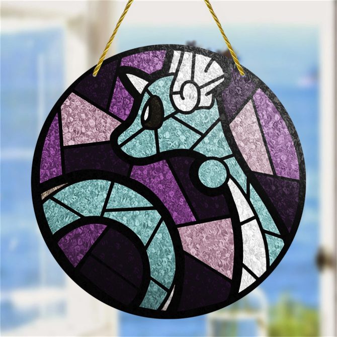 Dragon Stained Glass Suncatcher - Vibrant Home Decor For Windows & Gardens