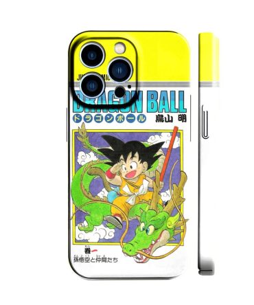 Vibrant Dragon Ball Iphone Case - Goku & Shenron Design, Durable & Stylish Cover