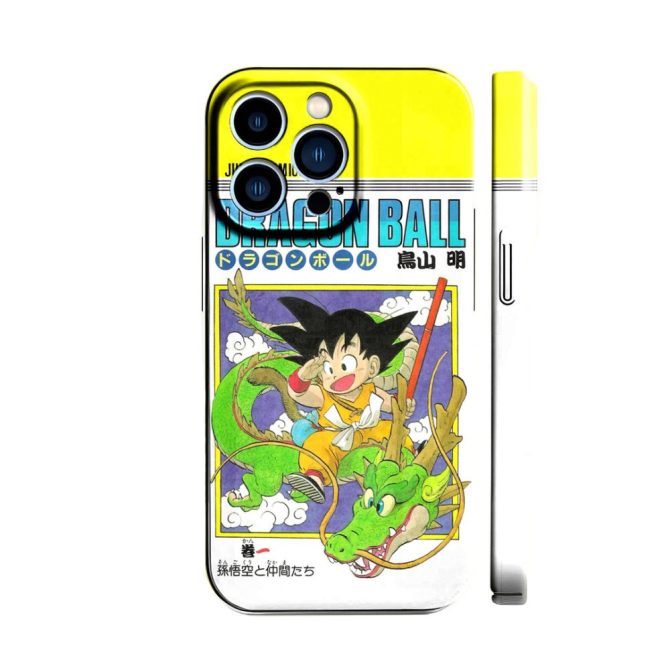 Vibrant Dragon Ball Iphone Case - Goku & Shenron Design, Durable & Stylish Cover