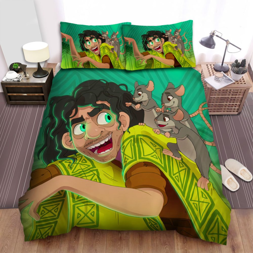 Magical Character Bedding Set - Cozy Cartoon Duvet Cover & Pillowcases For Kids Room
