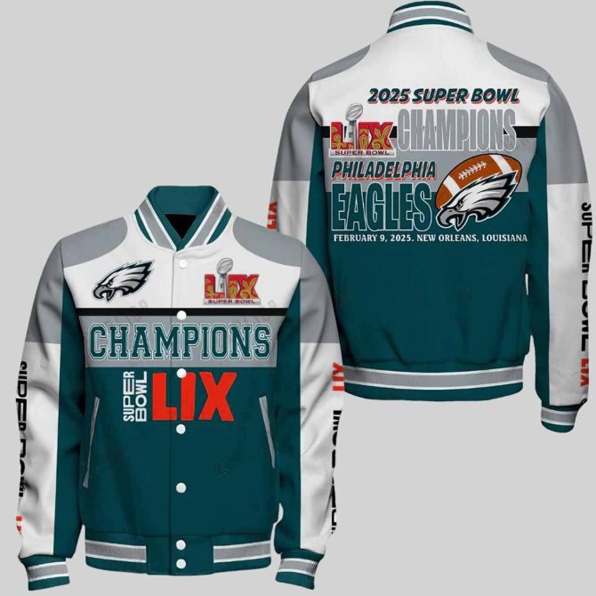 2025 Super Bowl Lix Champions Jacket - Philadelphia Eagles Limited Edition