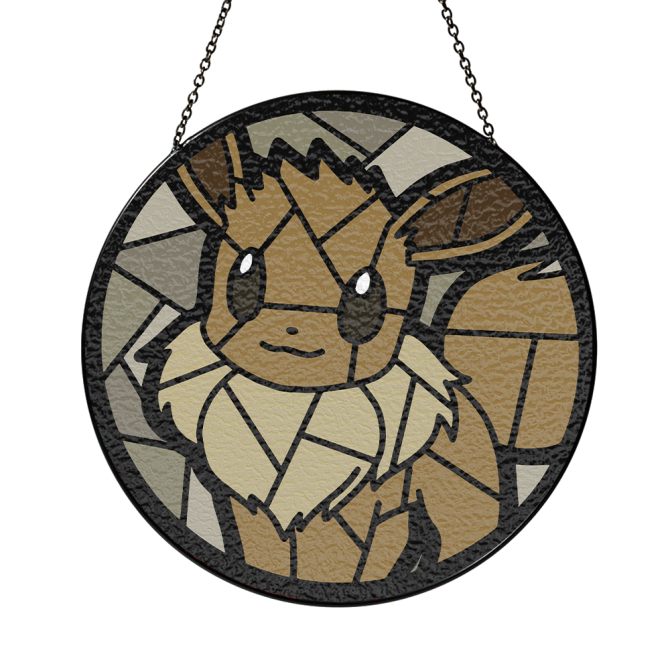 Charming Eevee Stained Glass Suncatcher – Handmade Window Décor For Pokémon Fans - Image 5