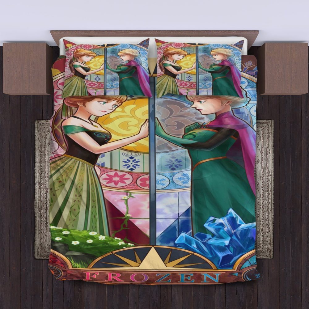 Enchanting Frozen-Themed Kids Bedding Set - Cozy Comfort With Anna & Elsa Design - Image 2