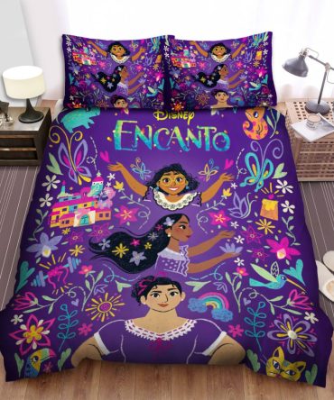 Disney Encanto Bedding Set – Vibrant Kids Duvet Cover & Pillowcases – Magical Bedroom Decor