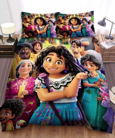 Colorful Magical Family Bedding Set - Cozy & Vibrant Duvet Cover For Kids' Bedroom Decor