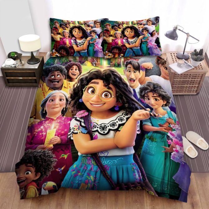 Colorful Magical Family Bedding Set - Cozy & Vibrant Duvet Cover For Kids' Bedroom Decor