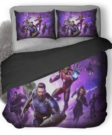 Epic Hero-Themed Bedding Set - Cozy & Vibrant Design For Ultimate Comfort