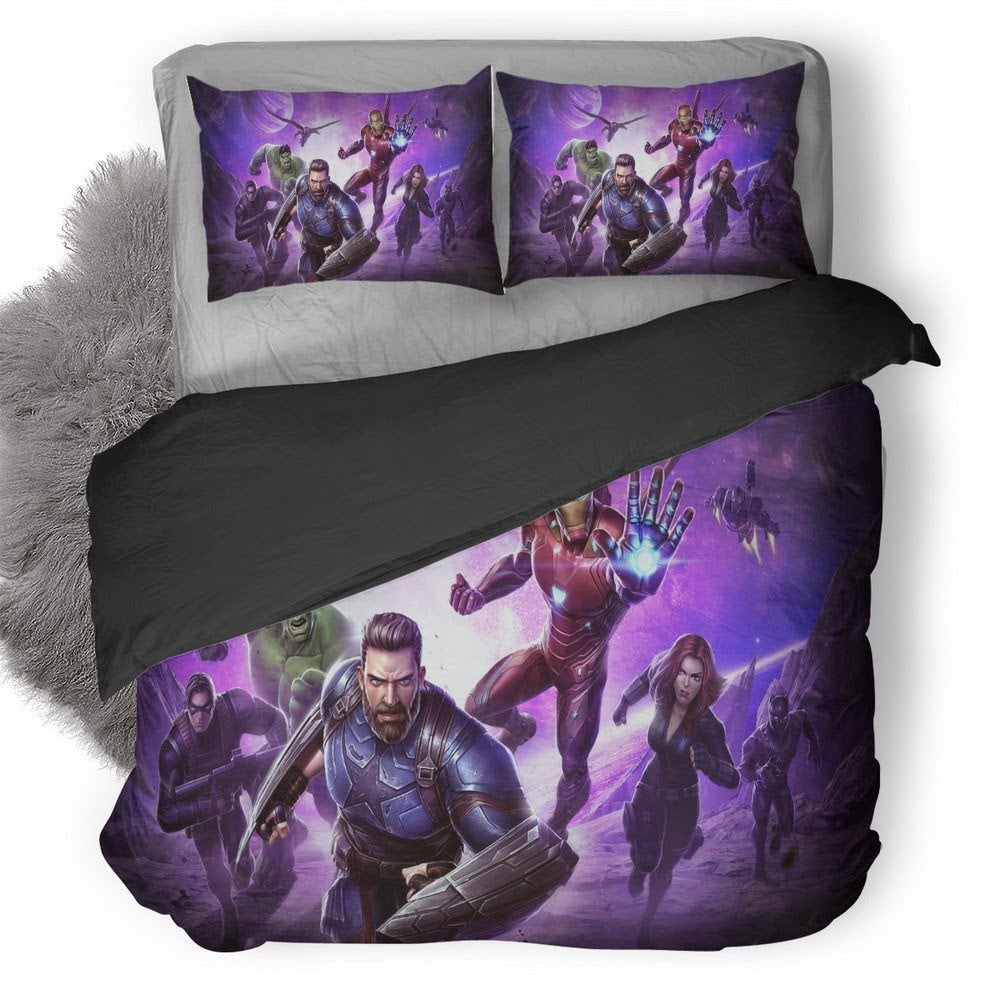 Epic Hero-Themed Bedding Set - Cozy & Vibrant Design For Ultimate Comfort