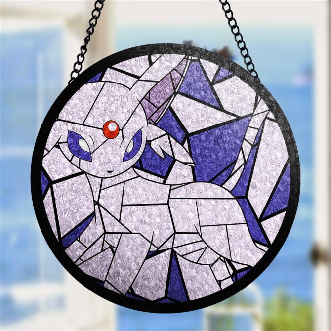 Stunning Stained Glass Sun Catcher - Unique Geometric Art Decor For Home & Garden - Image 4