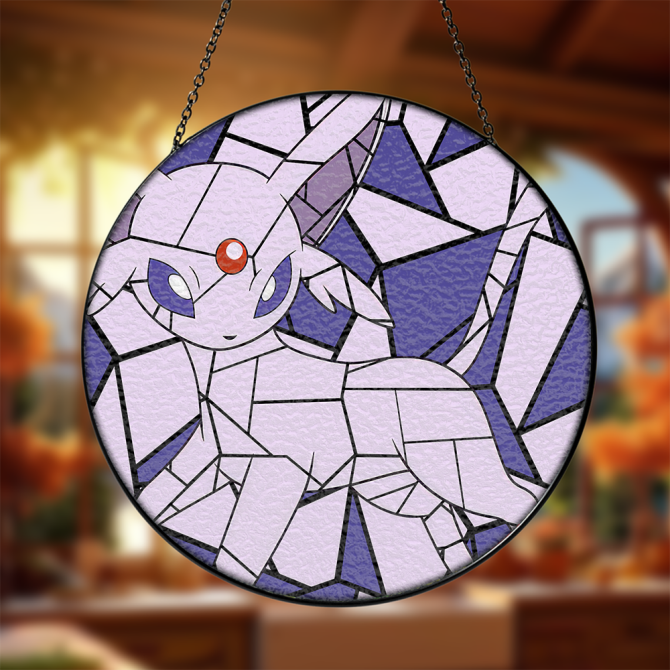 Stunning Stained Glass Sun Catcher - Unique Geometric Art Decor For Home & Garden