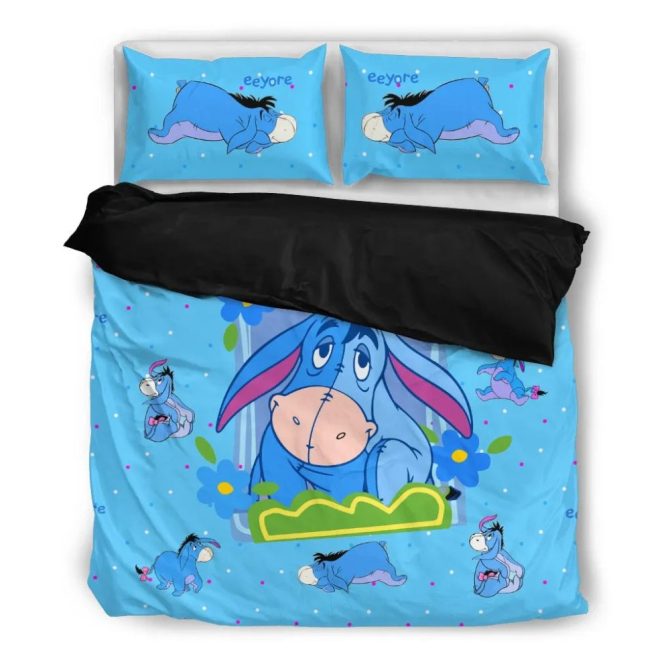 Cozy Eeyore Cartoon Bedding Set – Soft, Colorful Comfort For Kids & Disney Fans