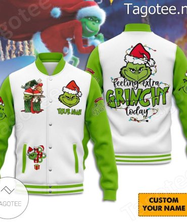 Custom Grinch Christmas Varsity Jacket - Festive Holiday Style For Grinch Fans