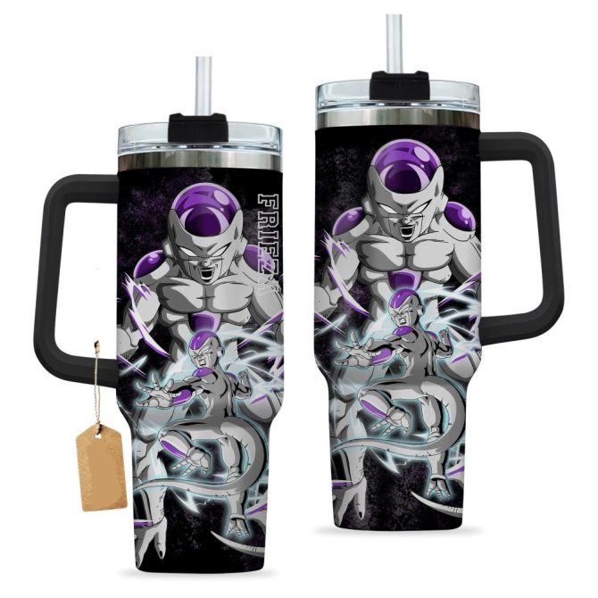Dragon-Themed Travel Mug With Handle & Straw - Double-Walled Insulated Tumbler For Hot/Cold Drinks