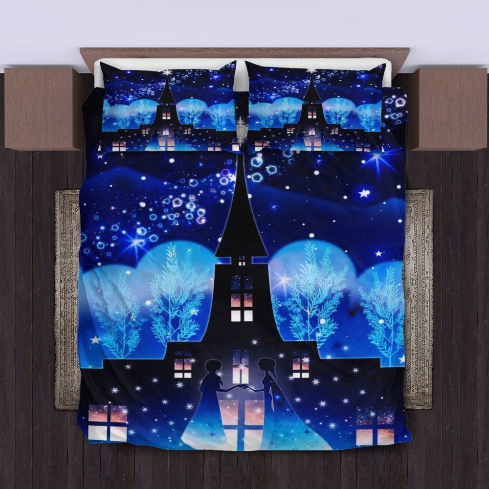 Enchanting Night Sky Duvet Cover Set - Double, Cozy Microfiber Bedding With Pillowcases, Magical Starry Theme - Image 2
