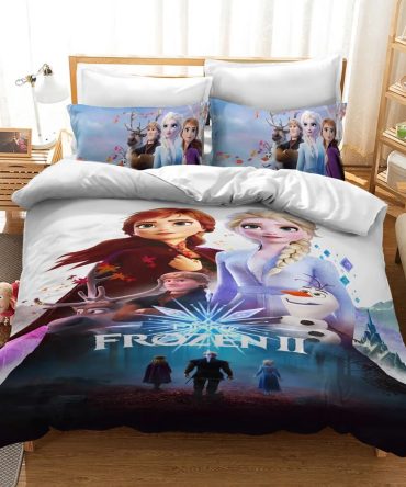 Frozen 2 Bedding Set - Cozy Kids Comforter & Pillowcases For Disney Fans