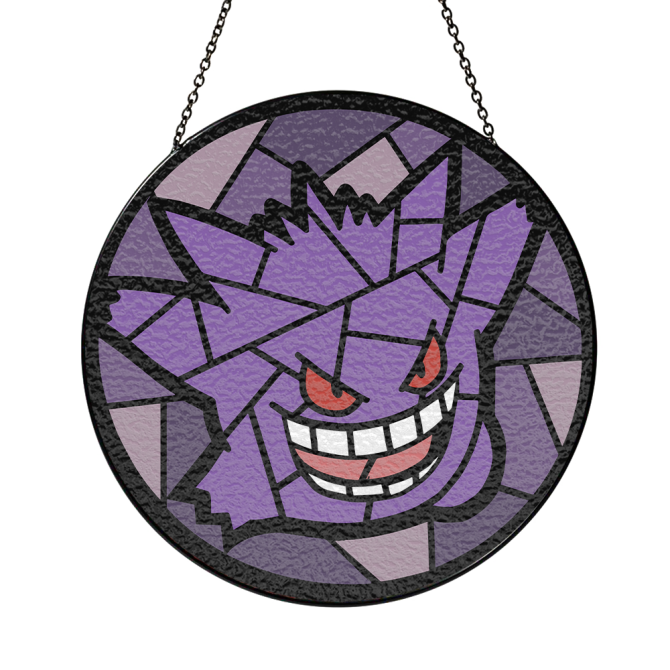 Stunning Purple Stained Glass Suncatcher - Add A Playful Touch To Any Room Decor! - Image 5