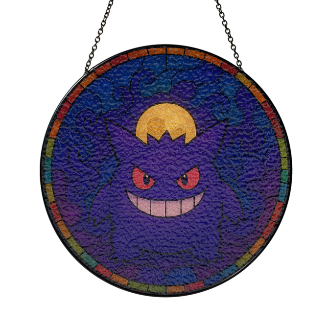 Spooky Stained Glass Sun Catcher - Vibrant Haunted Design For Home Decor - Image 3