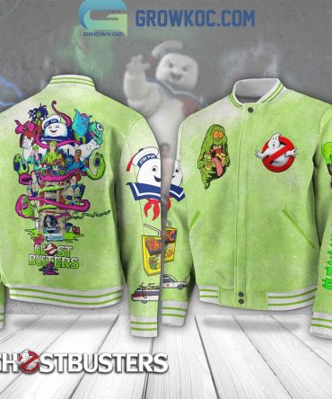 Ghostbusters Retro Style Green Bomber Jacket - Vibrant Design, Perfect For Fans