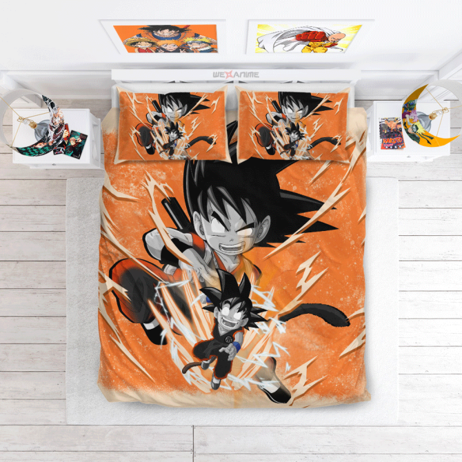 Anime Hero Twin Bedding Set - Vibrant Orange Comforter & Pillowcases For Fans - Image 3