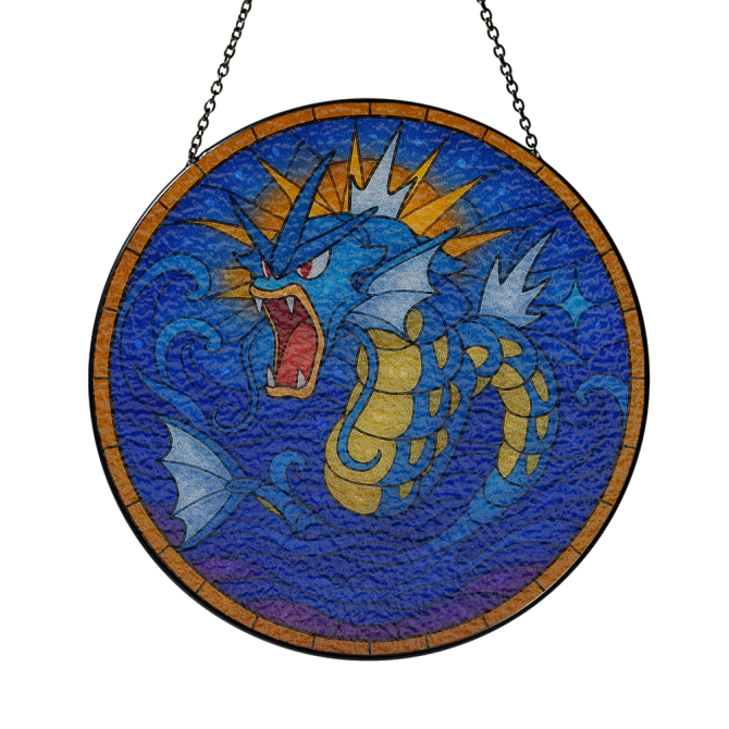 Stunning Stained Glass Art - Dragon Design Window Hanging Decor - Vibrant Home Accent - Image 2