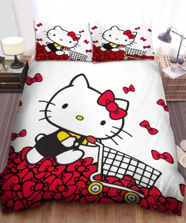 Cozy Hello Kitty Bedding Set - Cute & Comfy Cartoon Design For Kids & Teens - Twin/Full Size