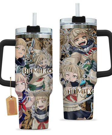 Anime Character Tumbler With Handle – 40Oz Insulated Stainless Steel Mug With Straw – Perfect For Fans & Travel