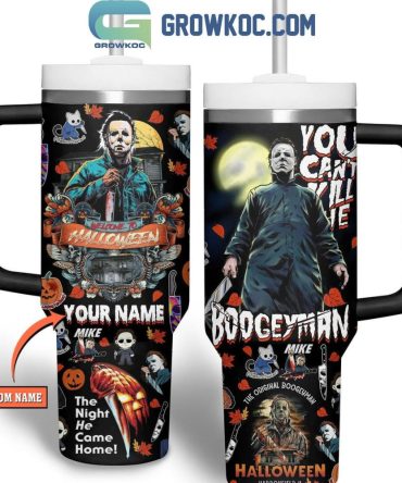 Custom Halloween Horror Tumbler - Personalized Michael Myers Design Mug For Spooky Sips