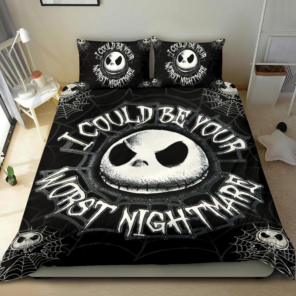 Spooky Skull Bedding Set - Halloween Nightmare Theme Comforter & Pillowcases - Image 2
