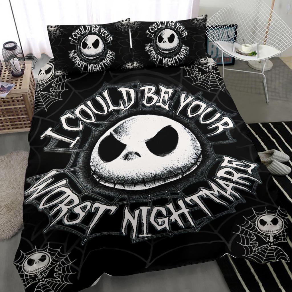 Spooky Skull Bedding Set - Halloween Nightmare Theme Comforter & Pillowcases - Image 3