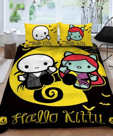 Spooky Hello Kitty Halloween Bedding Set – Cozy, Cute & Festive Decor For Kids