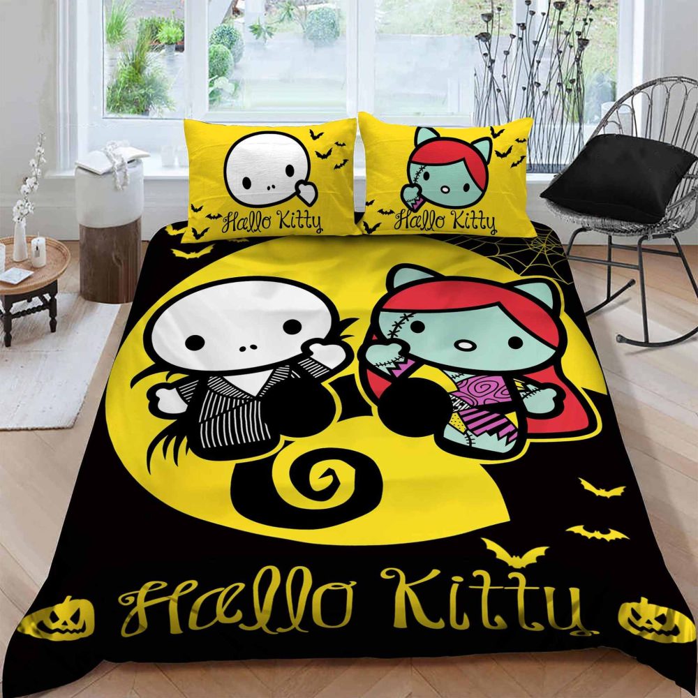Spooky Hello Kitty Halloween Bedding Set – Cozy, Cute & Festive Decor For Kids