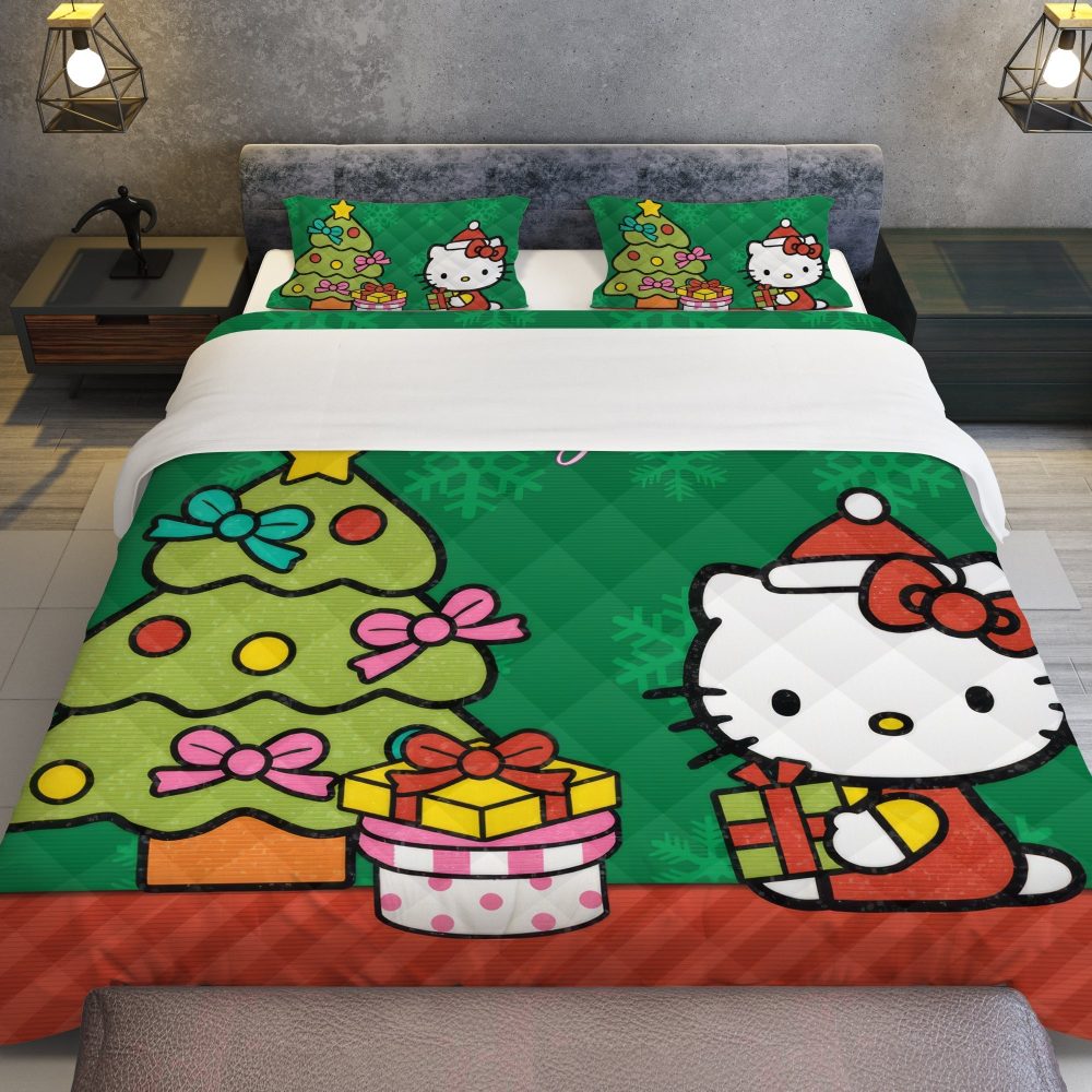 Festive Hello Kitty Christmas Bedding Set – Cozy Holiday Decor For Kids & Fans - Image 3