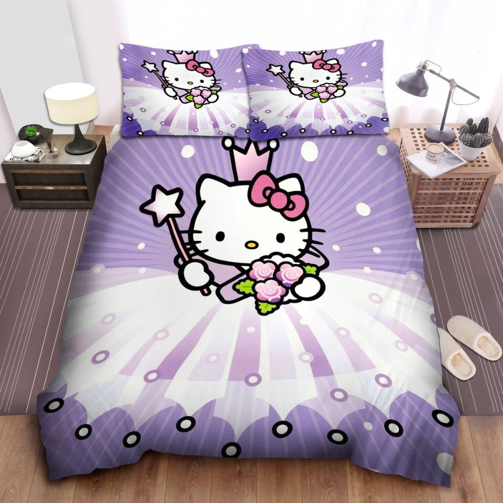 Adorable Princess Cat Bedding Set - Soft, Cozy, Perfect For Kids' Rooms - Twin/Full Sizes Available
