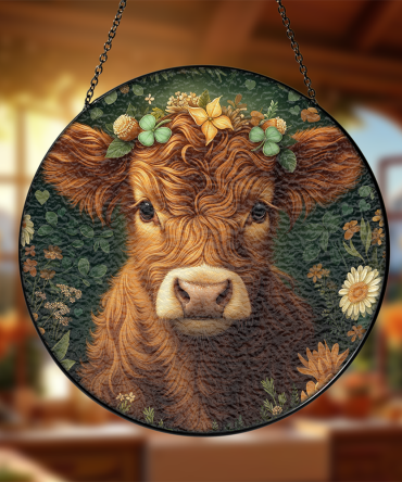 Charming Floral Cow Wall Art – Rustic Farmhouse Decor For Home & Garden