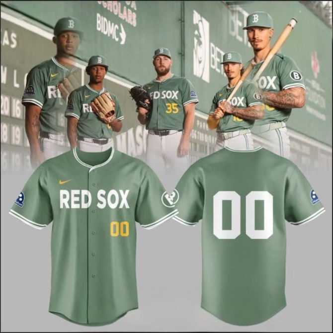 Limited Edition Personalized Green Red Sox Baseball Jersey - Authentic Team Gear For Fans