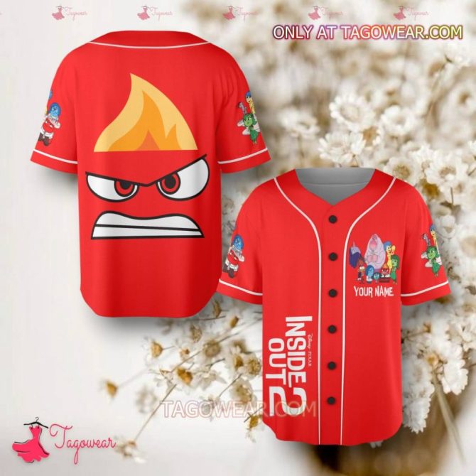 Customizable Red Inside Out Jersey – Express Your Emotions In Style! Perfect Gift Idea