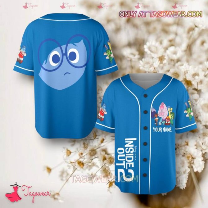 Customizable Inside Out Baseball Jersey – Personalized Kids' Shirt With Emotions Design
