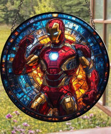 Stunning Superhero Stained Glass Suncatcher - Unique Home Decor Gift