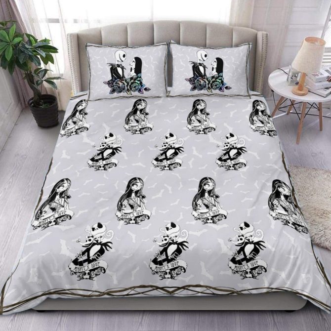 Cozy Gothic Couple Duvet Cover Set - Soft Microfiber Bedding With Pillowcases, Queen Size