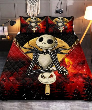 Spooky Skeleton Quilt Set - Cozy Halloween Bedding For Kids & Adults