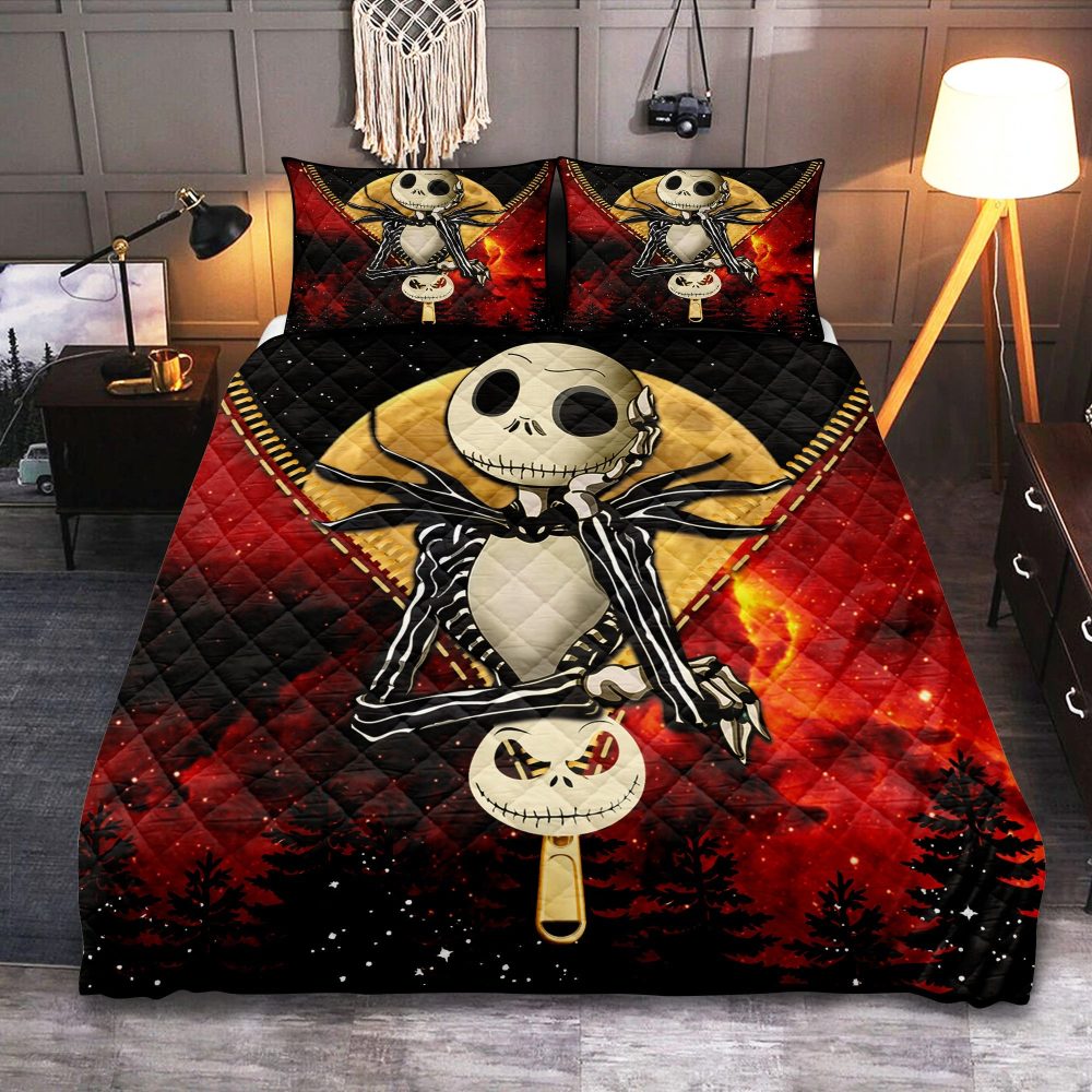 Spooky Skeleton Quilt Set - Cozy Halloween Bedding For Kids & Adults