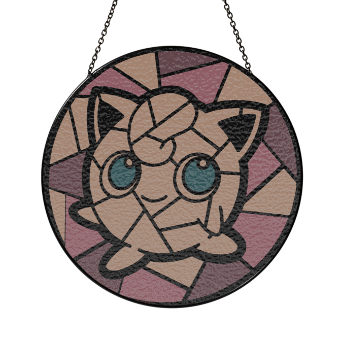 Stained Glass Style Cute Anime Hanging Ornament - Decorative Window Art For Home & Office - Image 5