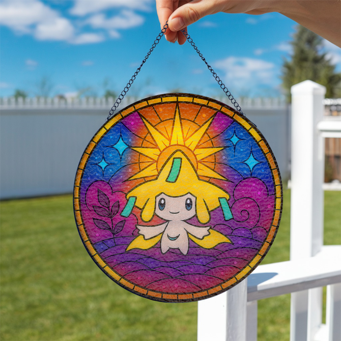 Charming Stained Glass Sun Catcher – Vibrant Handmade Art For Home Decor - Image 2
