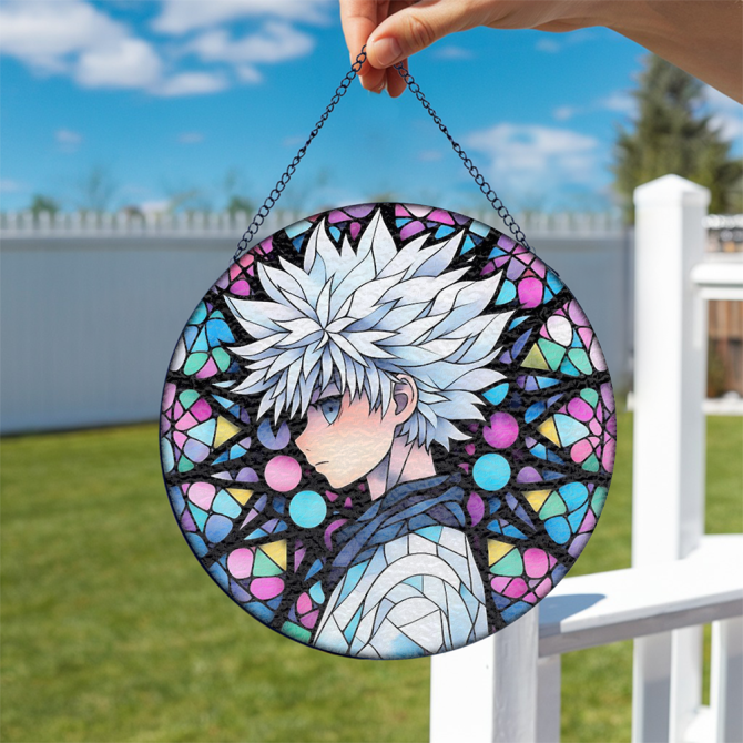 Vibrant Anime-Inspired Stained Glass Art - Perfect For Decor Lovers & Collectors - Image 2