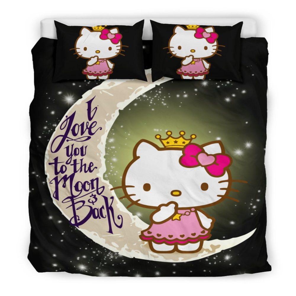 Adorable Kitty Moon & Back Bedding Set - Cozy, Cute & Perfect For Kids' Rooms! - Image 2