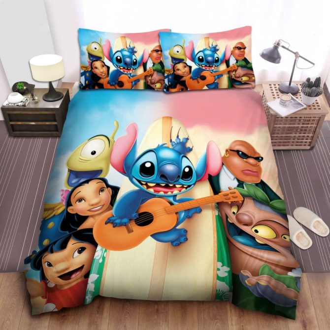 Cozy Cartoon Character Bedding Set - Vibrant Kids' Bedroom Decor, Soft & Fun!