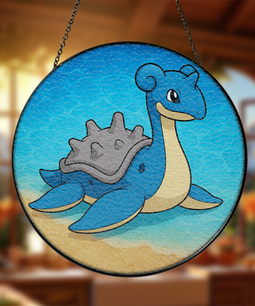 Adorable Sea Creature Stained Glass Sun Catcher - Handmade Beach Decor For Kids' Room