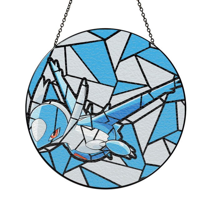 Stunning Blue Dragon Stained Glass Window Hanging - Unique Home Decor Gift - Image 5
