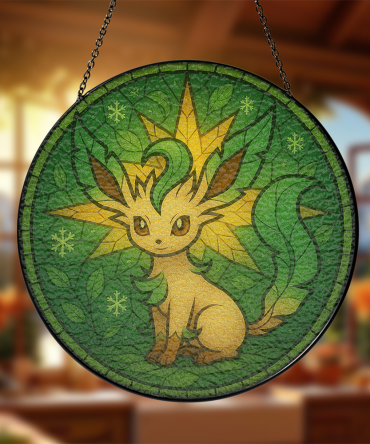 Stunning Leaf-Inspired Stained Glass Suncatcher For Cozy Home Decor